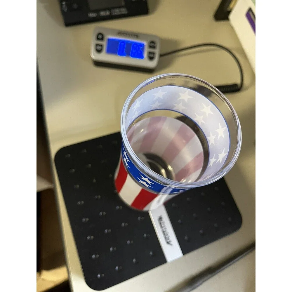 1 Vintage‎ Libbey American Flag Drinking Glass USA Stars And Stripes Patriotic